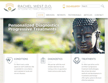Tablet Screenshot of drrachelwest.com